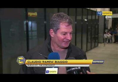 #CopaTigoClausura 🏆Así llegó Claudio Biaggio. El nuevo Director técnico del cuadro paceño.