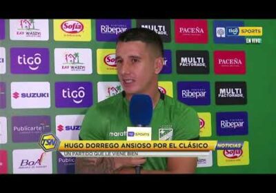 #CopaTigoClausura 🏆 Hugo Dorrego ansioso por el clásico, un partido que le viene bien.