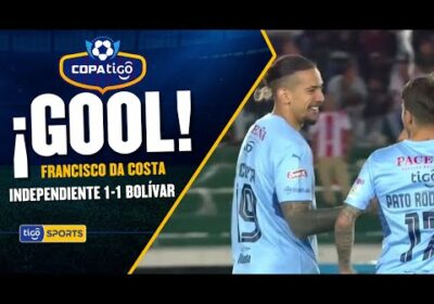 ¡Gol de Bolívar! Francisco Da Costa anota el gol del empate para la ‘Academia’ en Sucre.