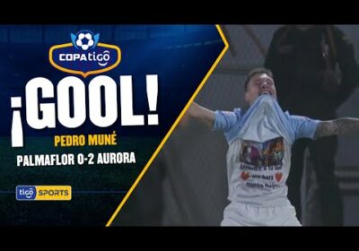 ¡Gol de Aurora! Pedro Muné define de primera y amplia la ventaja de Aurora en el marcador.