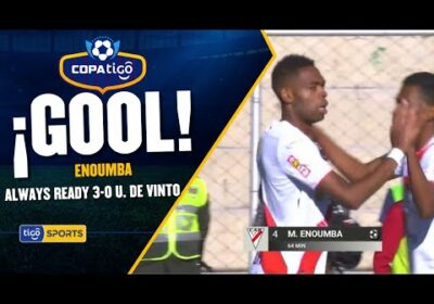 ¡Gol de Always Ready! Marc Enoumba se eleva bien para conectar de cabeza y anotar el tercer