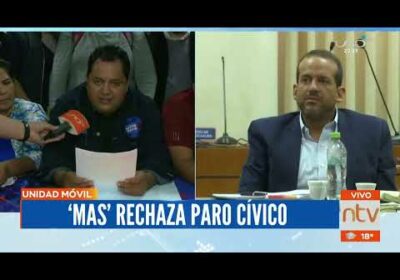 MAS anuncia revocatorio contra Camacho y rechaza el paro departamental