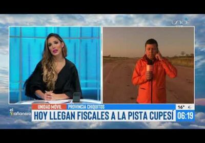 Comisión de fiscales se dirigen a la pista Cupesí.