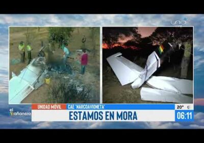 Narco avioneta se cayó en el municipio de Cabezas; dejó una persona fallecida y otra herida.