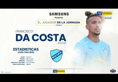 Samsung presenta al jugador de la Fecha 4, Francisco Da Costa.