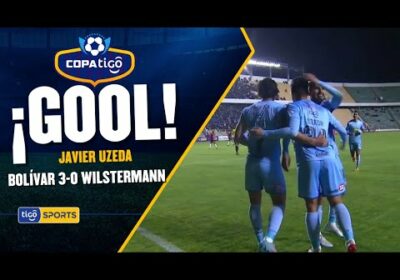 ¡Gol de Bolívar! Javier Uzeda anotó el tercer gol para Bolívar y empezar a sellar el triunfo paceño.