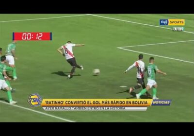 ‘Ratinho’ convirtió el gol más rápido en Bolivia. Ayer Ramallo también entró en la historia.