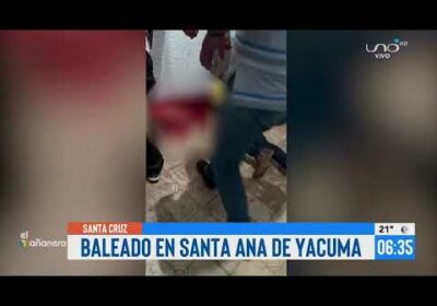 Hombre fue herido de bala en una fiesta en Santa Ana de Yacuma