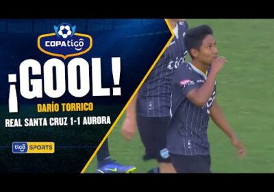 ¡Gol de Aurora! Darío Torrico anota el gol del empate para el ‘Equipo del Pueblo’.