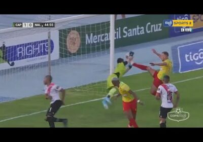 ¡Gol anulado para Atlético Palmaflor! Lencinas estiraba la pierna derecha para anotar el primer gol
