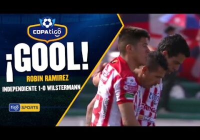 ¡Gol de Independiente! Robin Ramirez aprovecha un error en la última línea de Wilster y pone el 1-0
