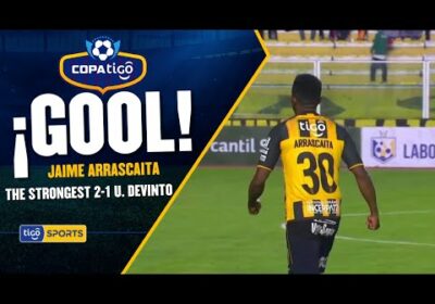 ¡Gol de The Strongest! Jaime Arrascaita aparece en escena y pone en ventaja al ‘Tigre’.