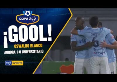 ¡Gol de Aurora! Oswaldo Blanco abre el marcador y pone arriba a Aurora.