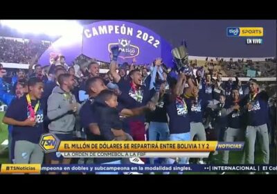 El millón de dólares se repartirá entre Bolivia 1y2. La orden de Conmebol a la FBF.