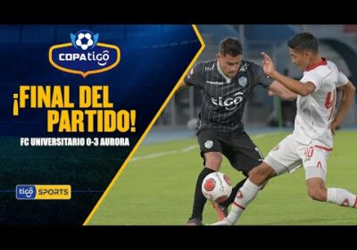 #CopaTigoClausura 🏆¡Final del partido! Aurora superó a Universitario de Vinto po 3 tantos a 0.