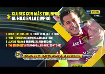 #CopaTigoClausura 🏆Récord de 10 triunfos seguidos, es de Oriente.