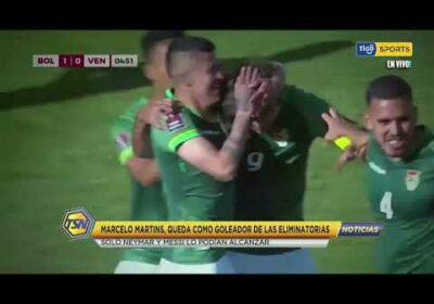 #TigoSportsNoticias 🚨 Marcelo Martins, queda como el goleador de las eliminatorias.