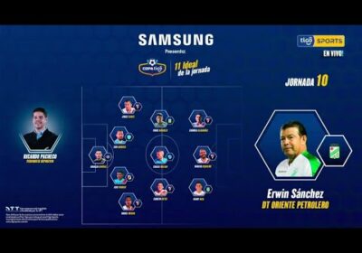 Samsung presenta el 11 ideal de la Fecha 10 por Ricardo Pacheco.