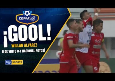 ¡Gol de Nacional Potosí! Willan Álvarez pone en ventaja al equipo potosino.