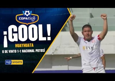 ¡Gol de Universitario de Vinto! Iván Huayhuata anota el empate.
