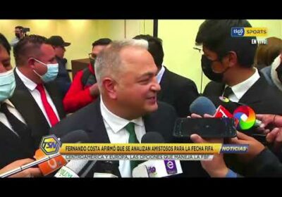 #TigoSportsNoticias 🚨 Fernando Costa afirmó que se analizan amistosos para la fecha FIFA.