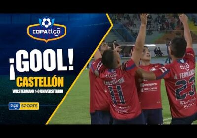 #CopaTigoClausura 🏆 Vladimir Castellón pone arriba al ‘Aviador’ en los primeros pasajes del partido.