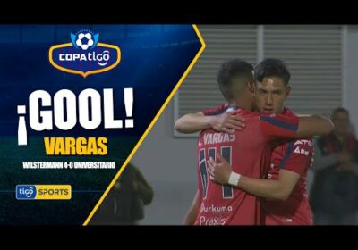 #CopaTigoClausura 🏆 Centro preciso de Castellón para que Vargas anote el cuarto gol del ‘Aviador’.