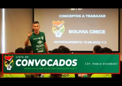 LISTA DE CONVOCADOS SELECCION BOLIVIANA SUB 17 PRESELECCION