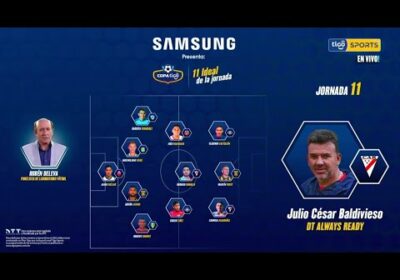 Samsung presenta el 11 ideal de la Fecha 11 por Rubén Deleva.