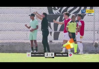¡Final del primer tiempo! Real Santa Cruz está derrotando a Royal Pari.