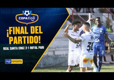 ¡Final del partido! Real Santa Cruz hizo respetar su localía y se quedó con las tres unidades.