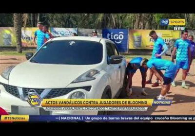 #TigoSportsNoticias 🚨 Actos vandálicos contra jugadores de Blooming.