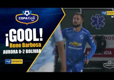 ¡Gol de Bolívar! Rene Barbosa en contra.