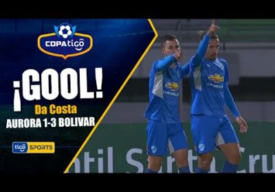 ¡Gol de Bolívar! Francisco Da Costa se saca la marca del arquero y define para anotar el tercer gol.