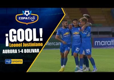 ¡Gol de Bolívar! Leonel Justiniano sacó un tremendo disparo para anotar el cuarto gol de Bolívar.