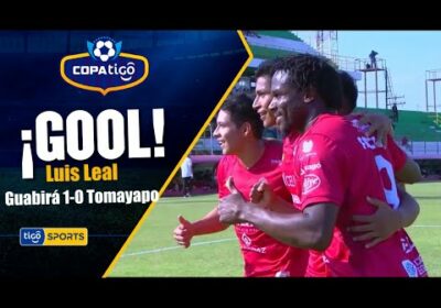 ¡Gol de Guabirá! Tremenda jugada del local para que Luis Leal marque el primer gol del partido.