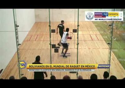 #TigoSportsNoticias 🚨 Bolivianos en el Mundial de Raquet en México. Moscoso clasificó en singles.