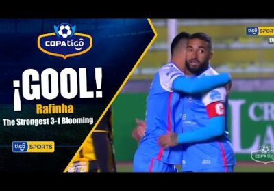 ¡Gol de Blooming! Rafinha sacó un tremendo disparo para descontar el marcador.
