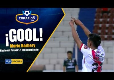 ¡Gol de Nacional Potosí! Mario Barbery empata el marcador.