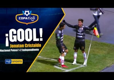 ¡Gol de Independiente Petrolero! Cristaldo no falla desde el punto penal.