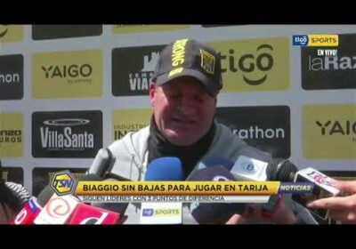#CopaTigoClausura 🏆Biaggio sin bajas para jugar en Tarija.