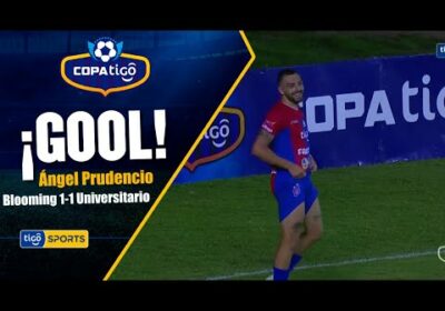 ¡Gol de Universitario! Ángel Prudencio anota el empate.