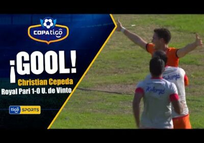 ¡Gol de Royal Pari! Christian Cepeda aprovechó un rebote para colocar el primer gol en el marcador.