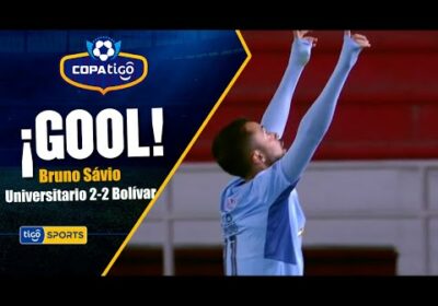 ¡Gol de Bolívar! Bruno Sávio empató el marcador.