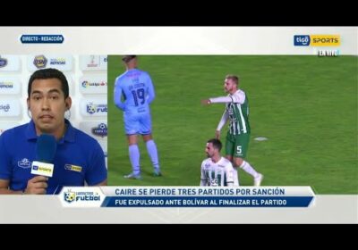 Caire se pierde tres partidos por sanción, no los cuenta Nicolás Román.
