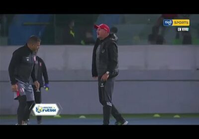 El eufórico reclamo de Robledo por el gol anulado.