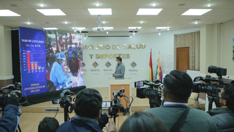 Bolivia empieza desescalada de casos COVID-19 de la quinta ola con una reducción del 39%