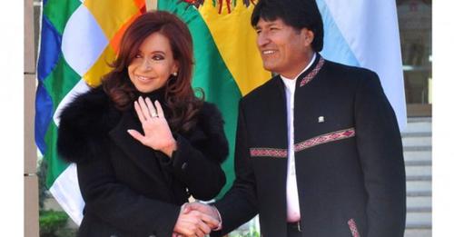 Evo Morales se solidariza con Cristina Fernández por un juicio que buscaría eliminarla políticamente
