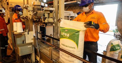 Planta de Urea supera el 100% de su capacidad instalada y produce 2.105 toneladas en un día