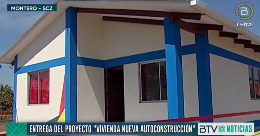 Presidente Arce entrega 60 viviendas sociales en el municipio cruceño de Montero